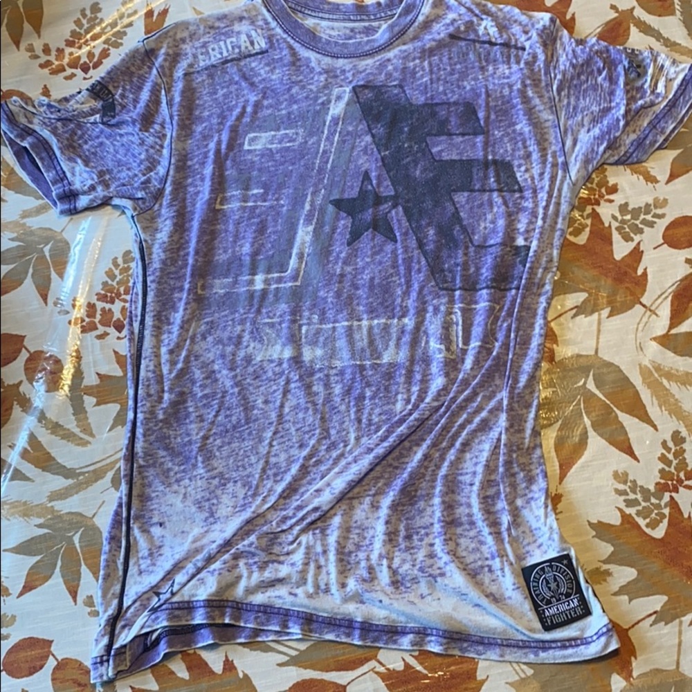 American Fighter Teeshirt, Purple